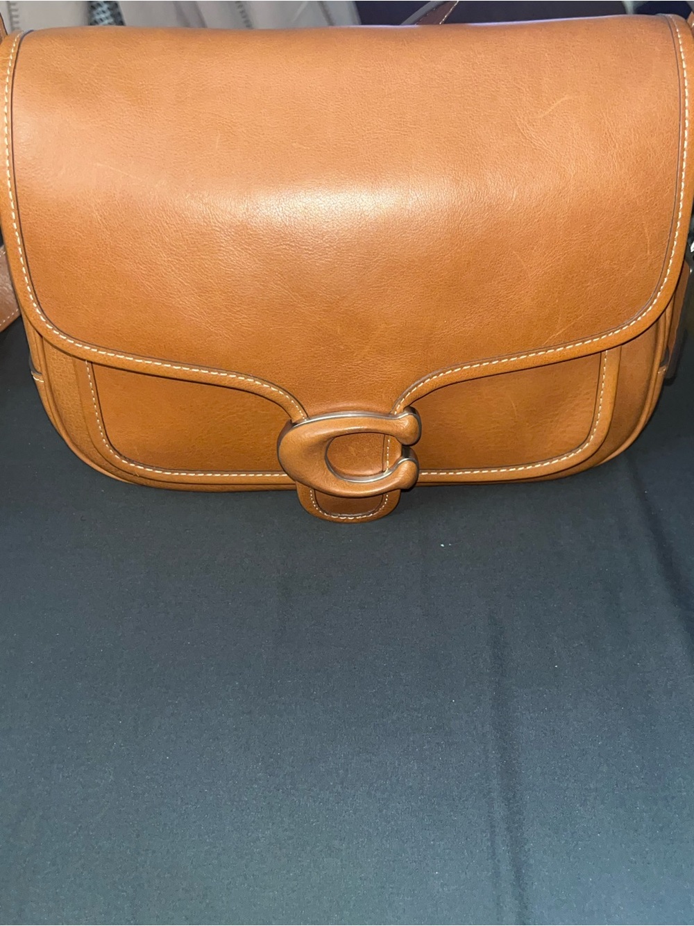 Coach Tabby in glove tan leather Crossbody with Signature 'C' Buckle
